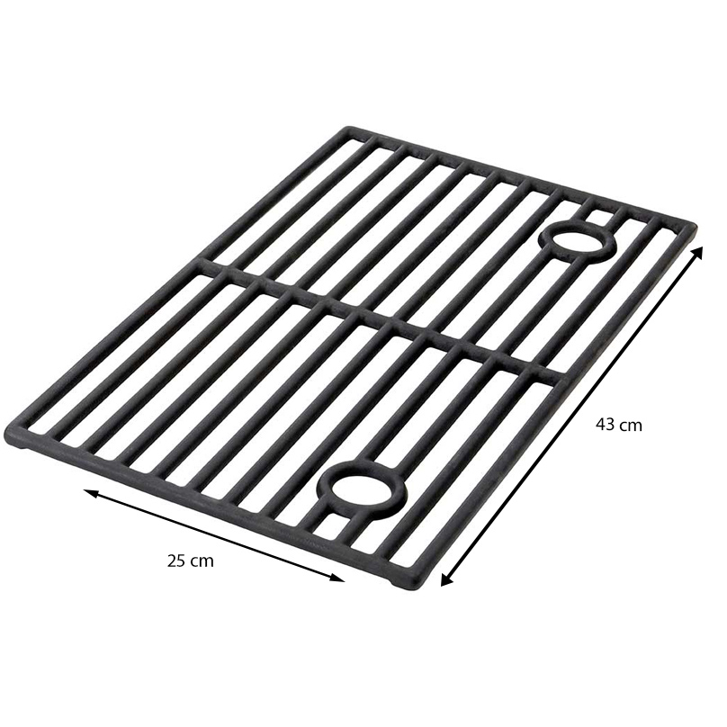 Large grille en fonte Brahma Barbecook Grille en fonte émaillée pour Barbecook à gaz kaduva ou Vanilla